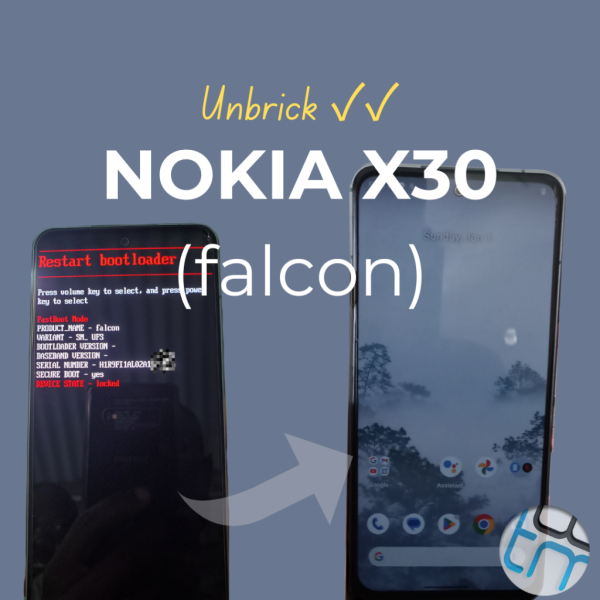 Unbrick service for Nokia X30 (falcon) stuck in fastboot mode or Nokia logo