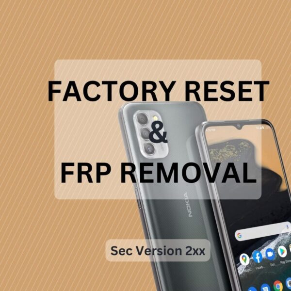 Factory reset for Nokia X100, G300, C100 and other USA HMD models