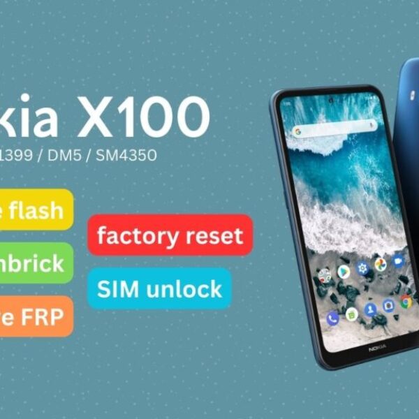 Nokia X100 (TA-1399) Firmware flashing, Factory reset, Bootloader Unlock & SIM unlock service
